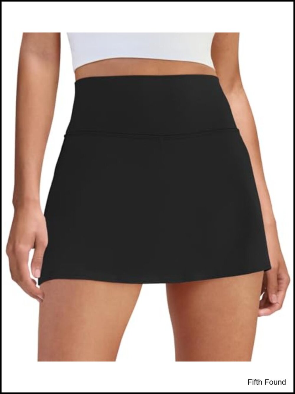 A-Line Tennis Skort with Built-in Pocket Shorts High Waisted